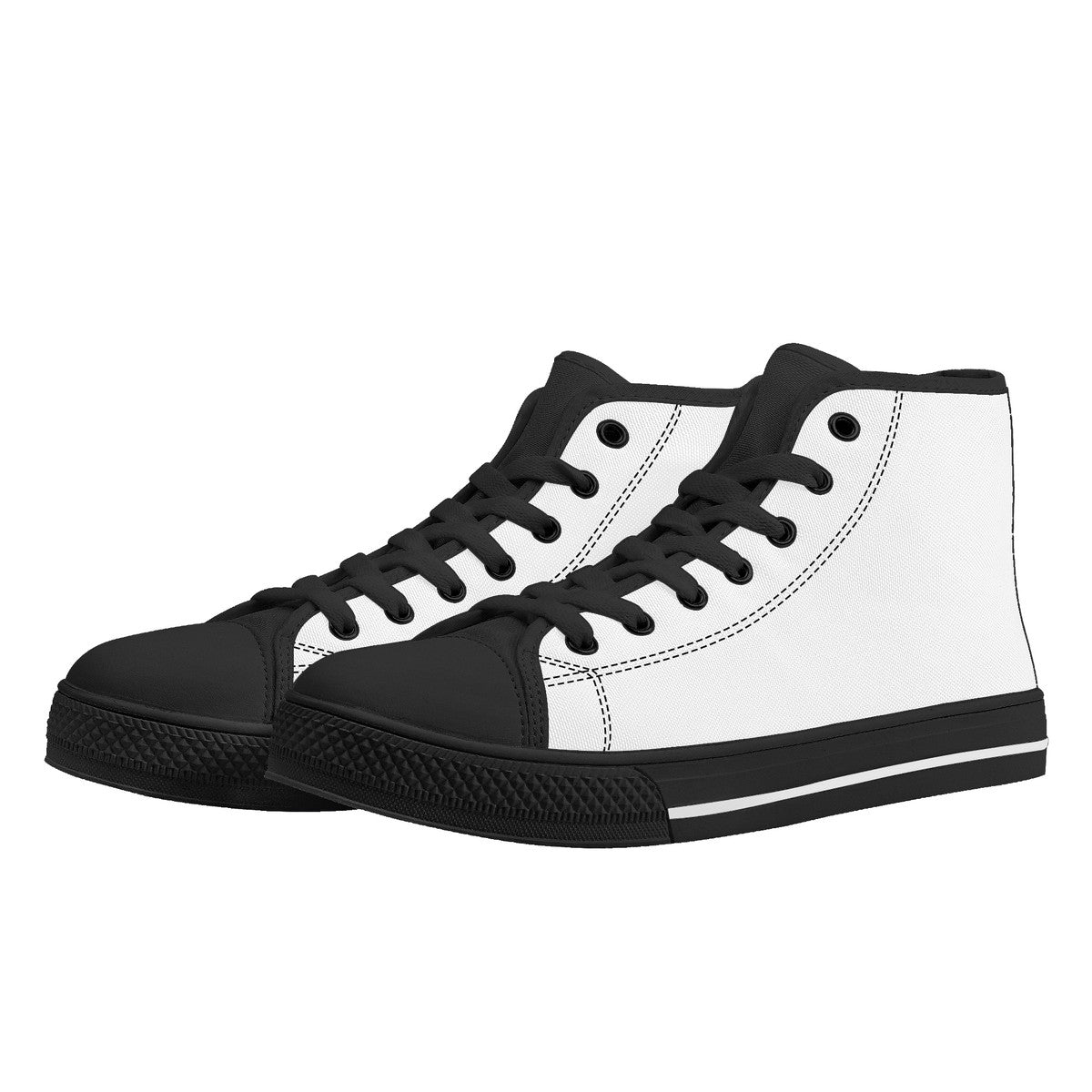 D25 High-Top Canvas Shoes - Black