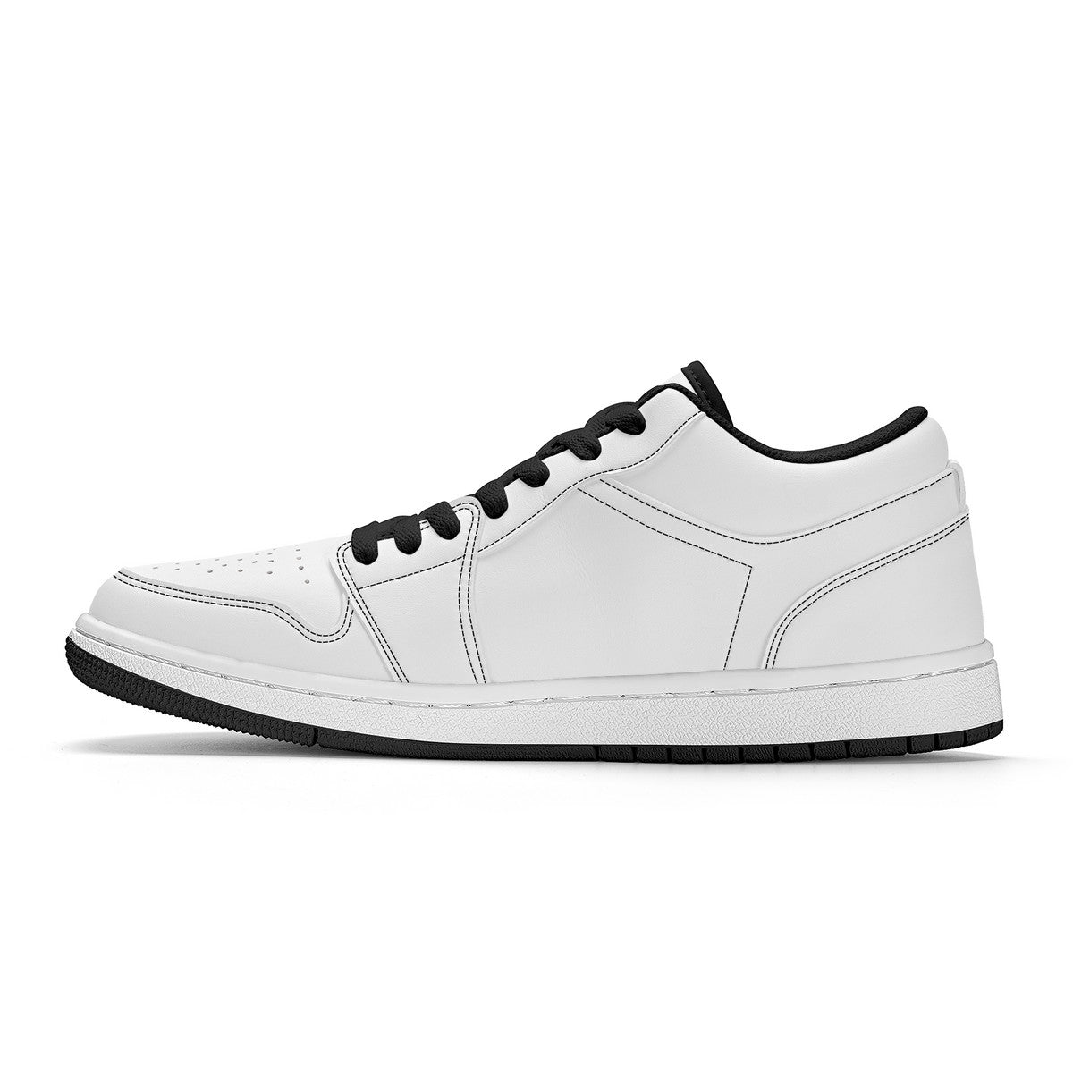 SF_S40 Unisex Low Top Skateboard Sneakers - Black