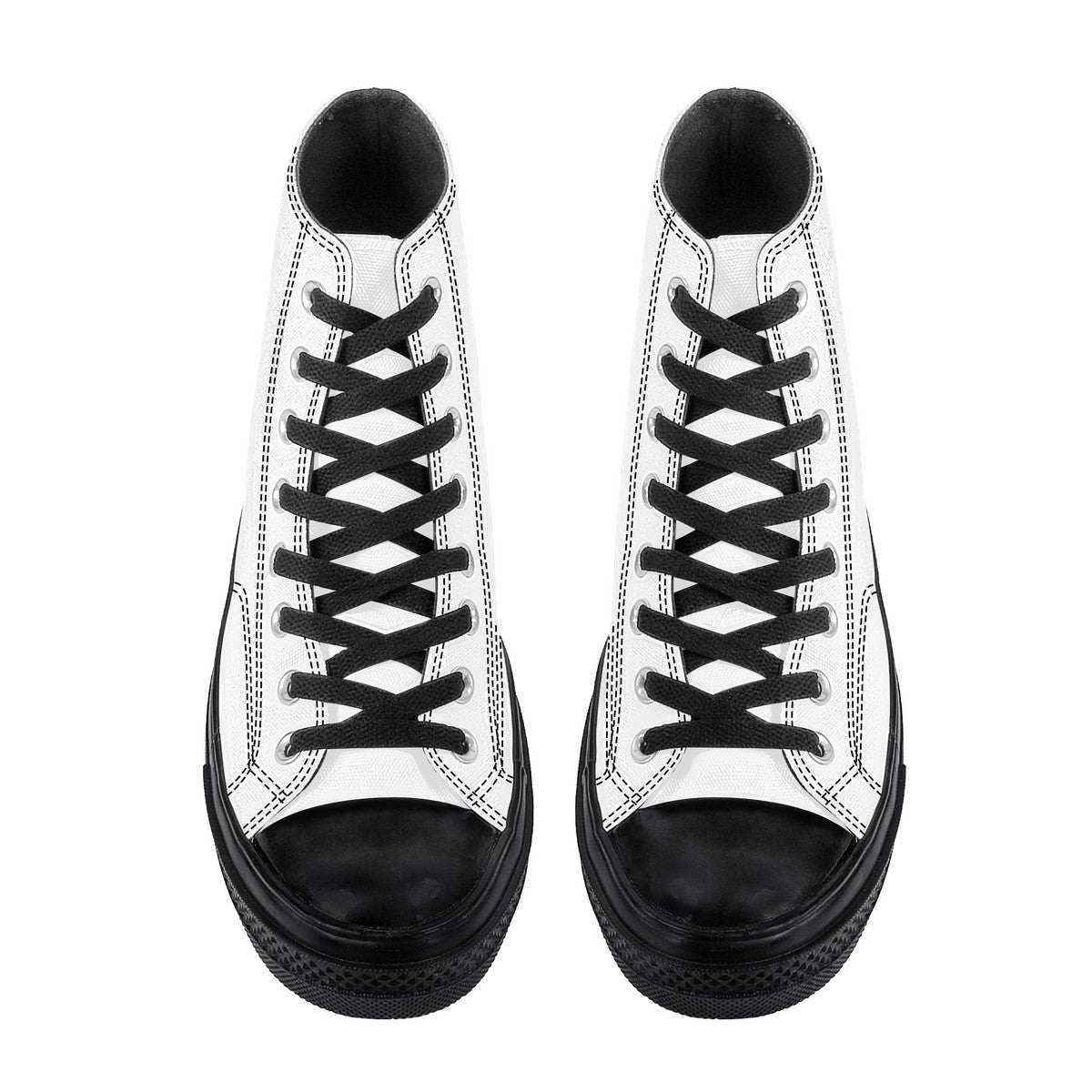 SF_D71 High Top Canvas Shoes - Black