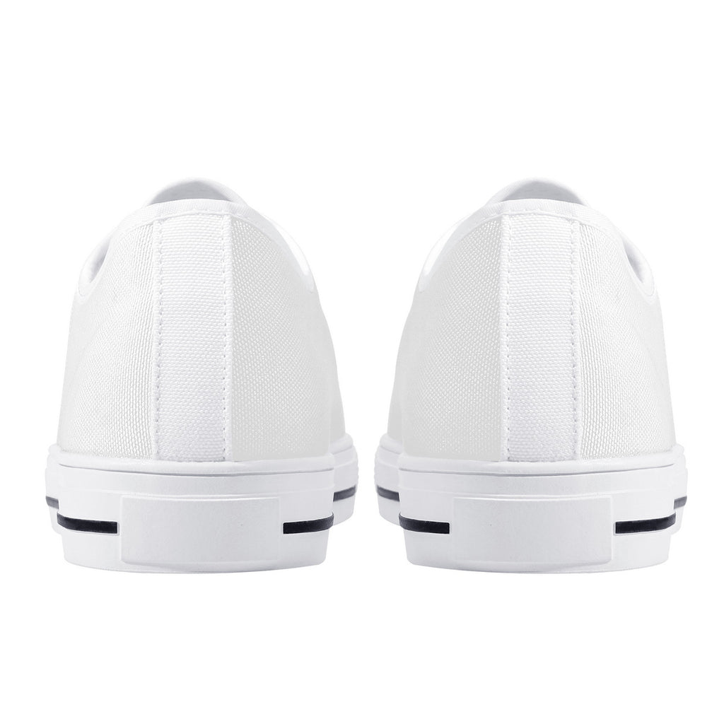 D24 Rubber Outsoles Low-Top Canvas Shoes - White
