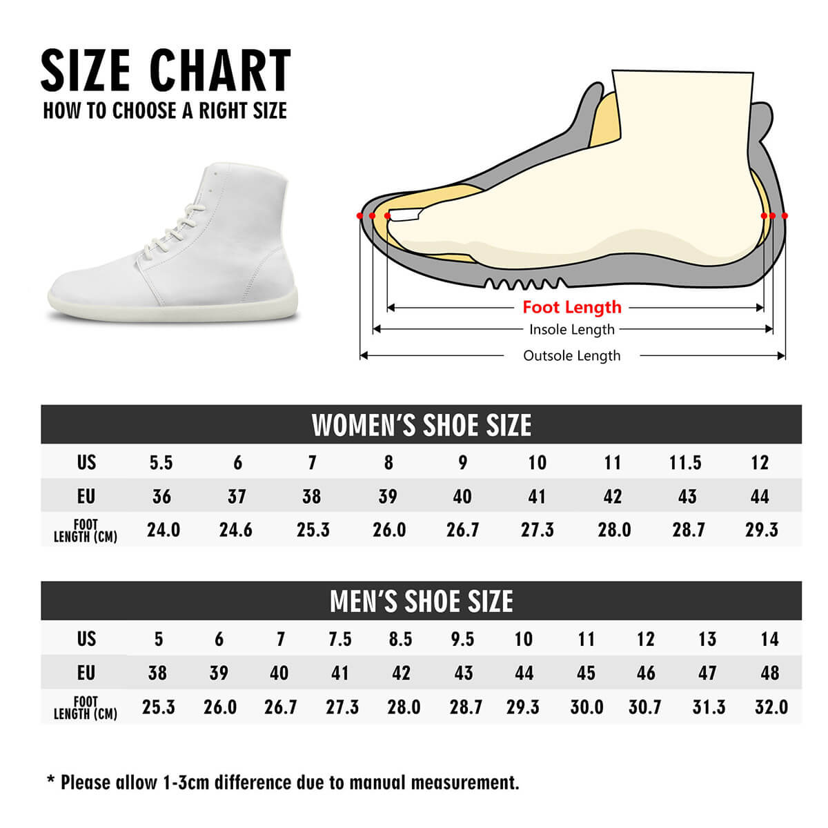 Unisex Barefoot High-Top Sneakers