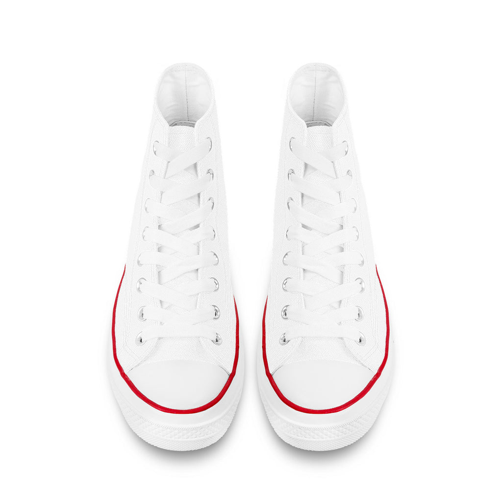 D70 High Top Canvas Shoes - White