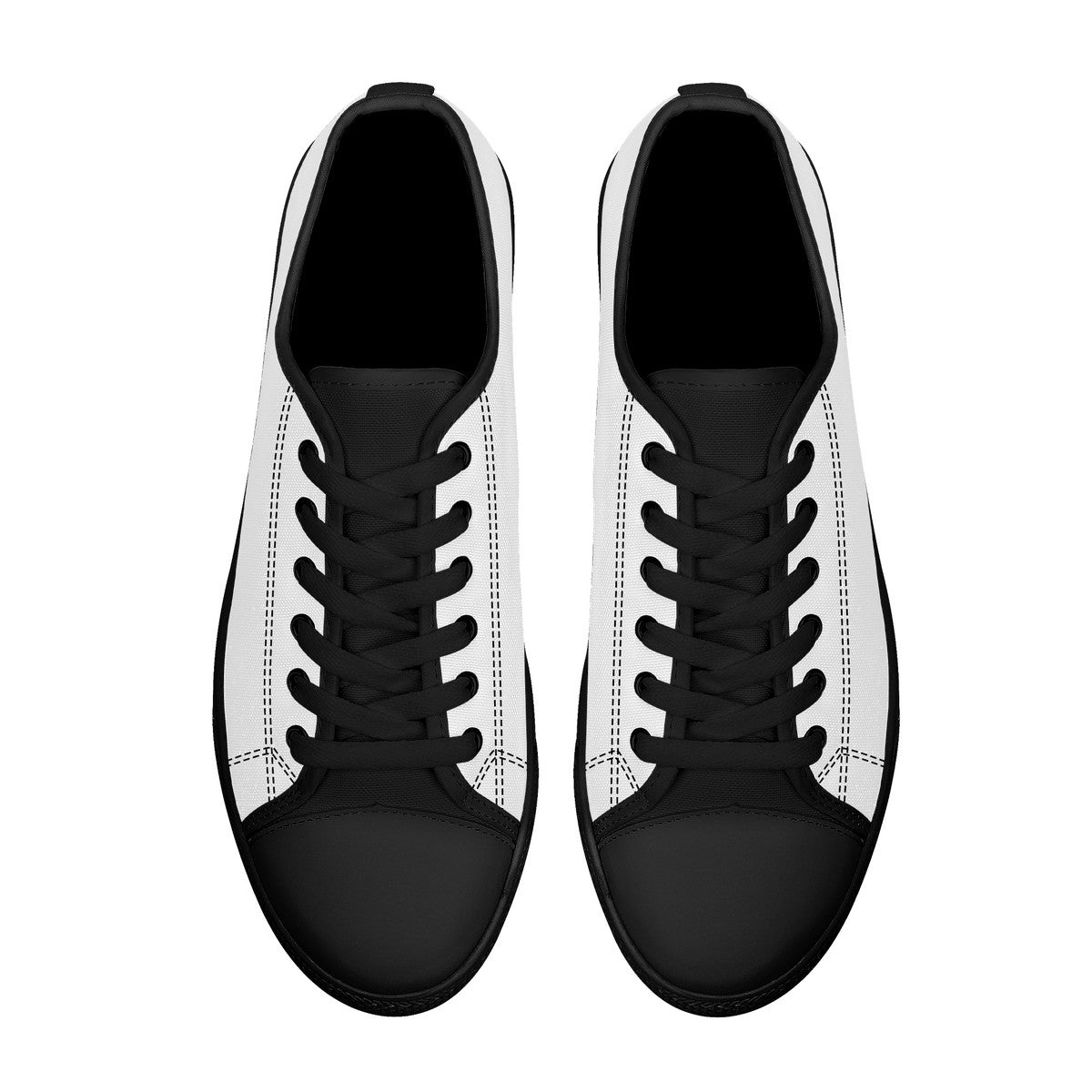 D24 Rubber Outsoles Low-Top Canvas Shoes - Black