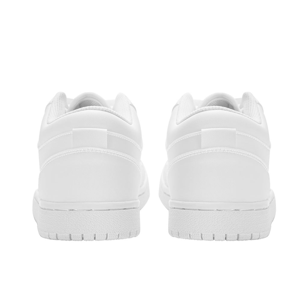 SF_S40 Unisex Low Top Skateboard Sneakers - White