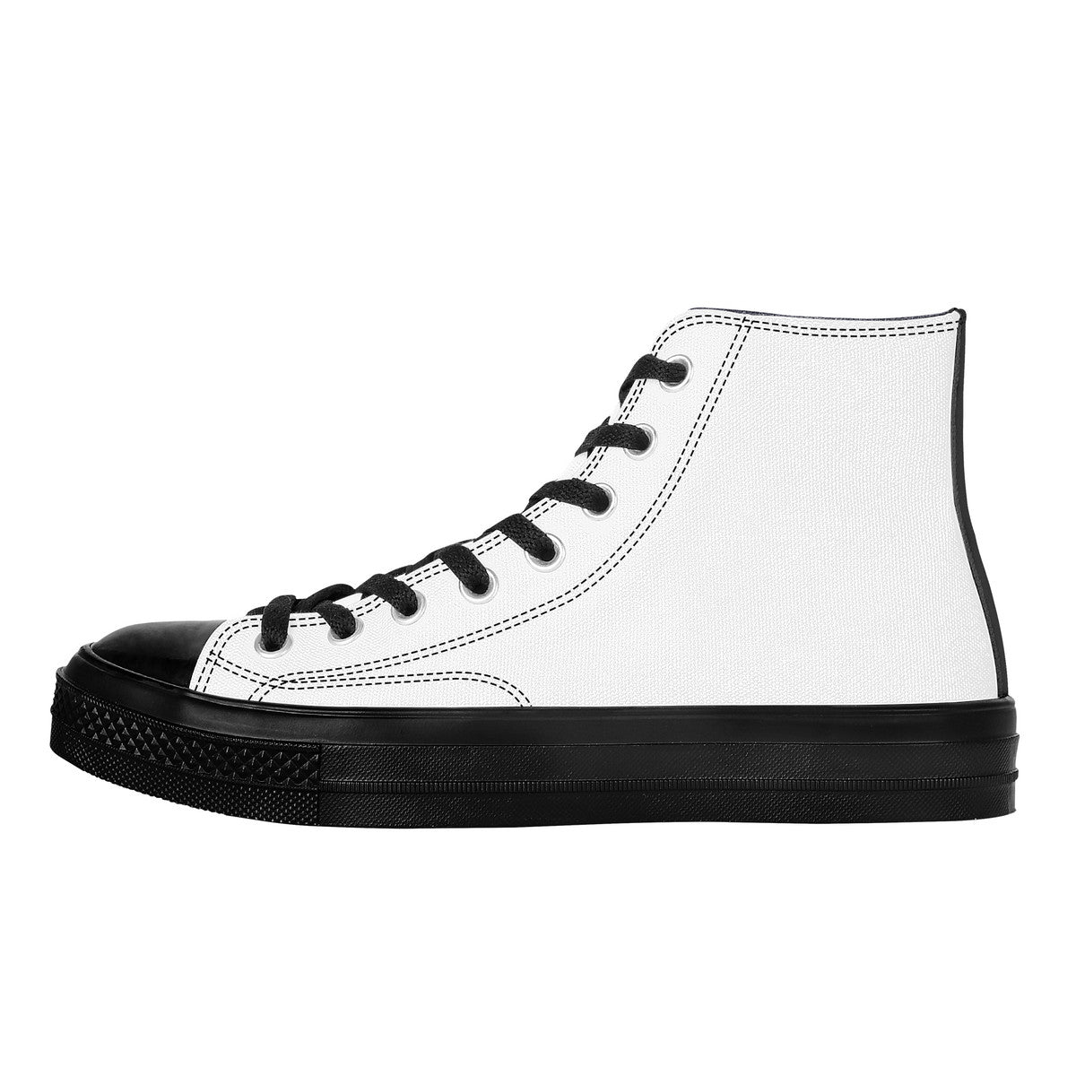 SF_D71 High Top Canvas Shoes - Black