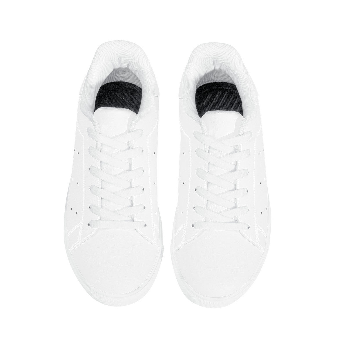 D27 Low-Top Synthetic Leather Sneakers - White
