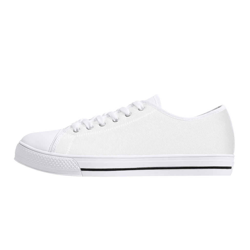 D24 Rubber Outsoles Low-Top Canvas Shoes - White