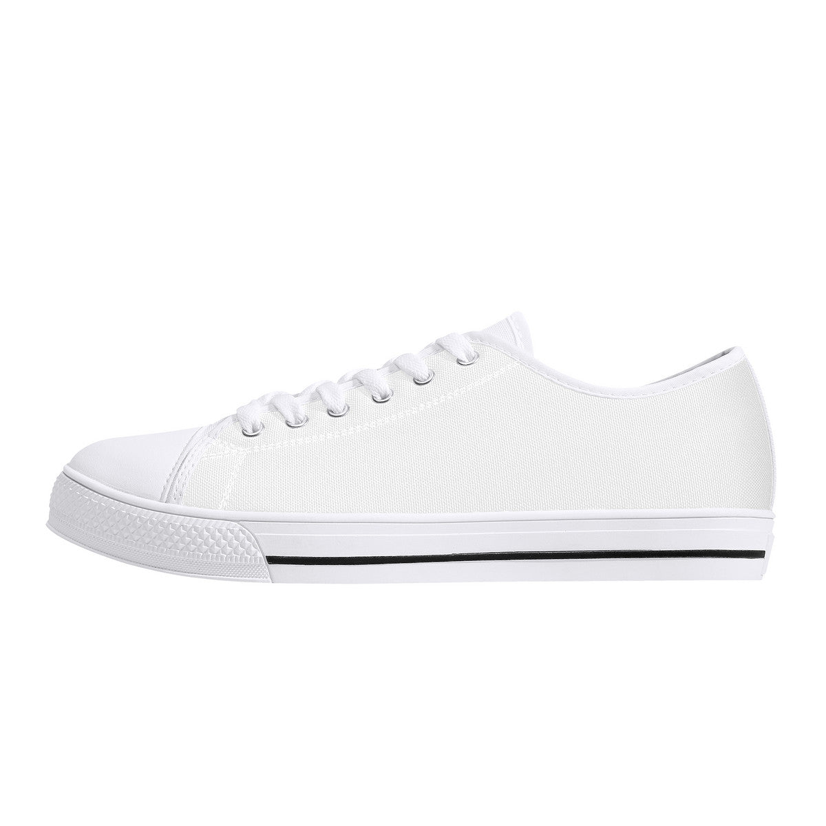 D24 Rubber Outsoles Low-Top Canvas Shoes - White