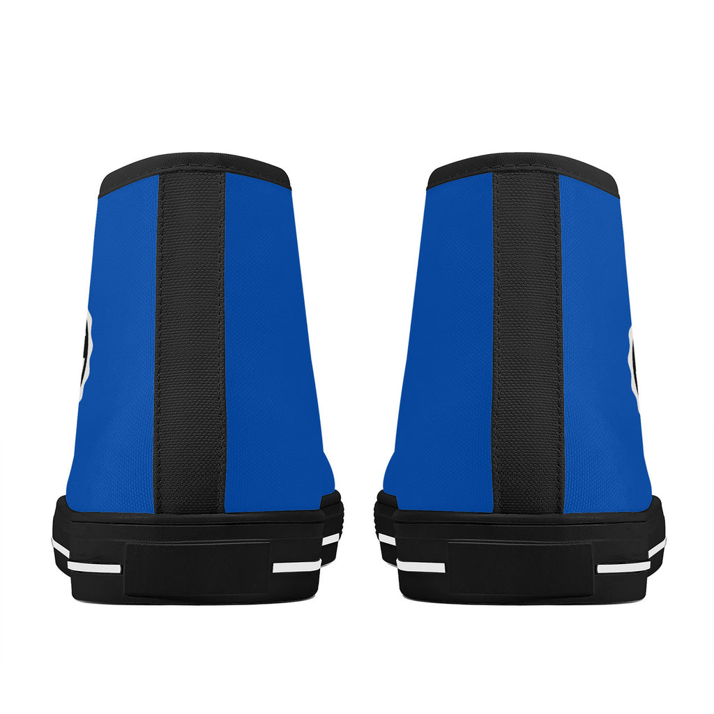 Copy of Fearless Pioneer High-Top Canvas Shoes With Customized Tongue - Black