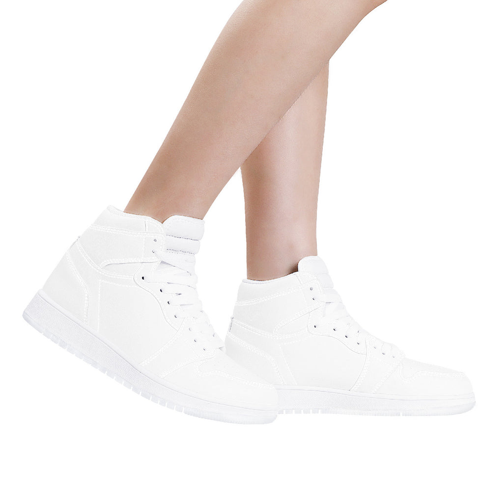 D17 High Top Synthetic Leather Sneaker