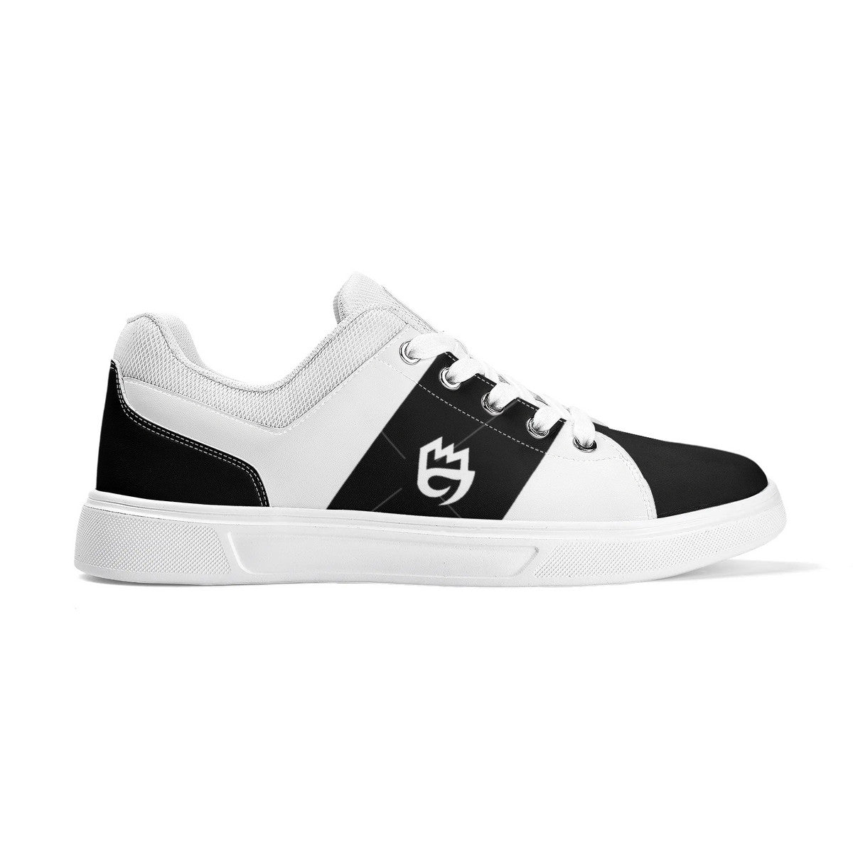 of Chill City tribe black Adult Low-Top Premium Synthetic Leather Shoes