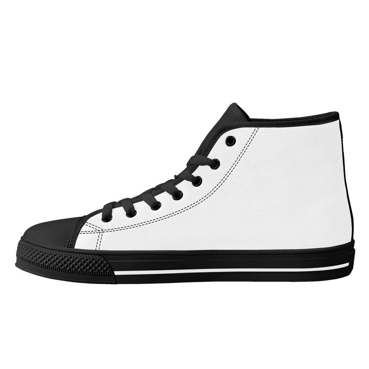 D25 High-Top Canvas Shoes - Black
