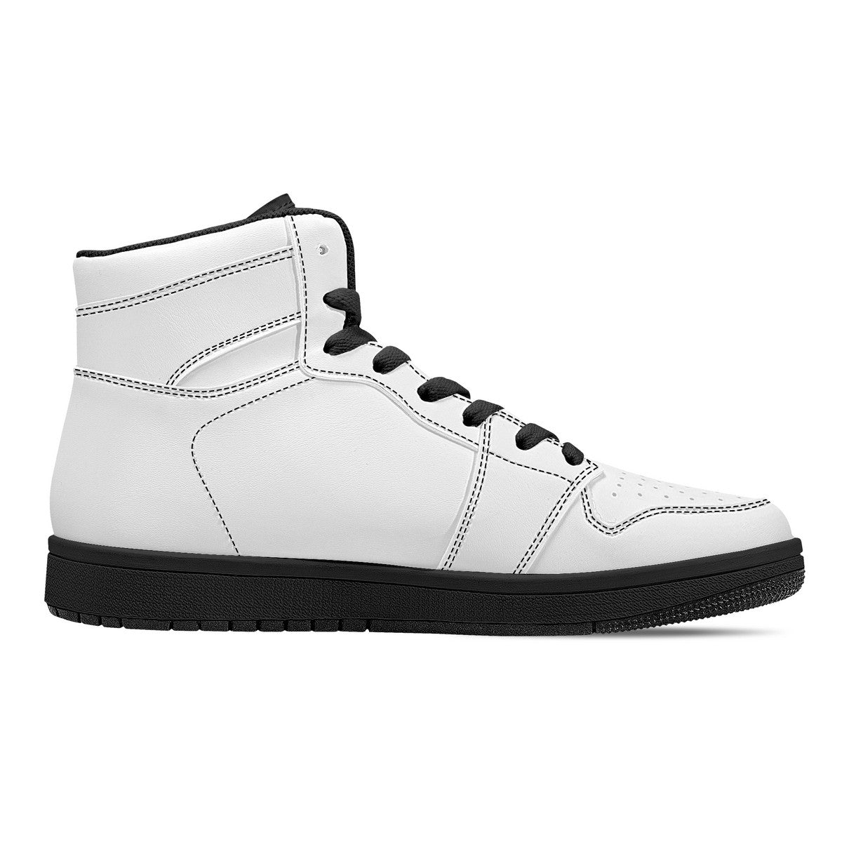 D16 High-Top Synthetic Leather Sneakers - Black Bottom