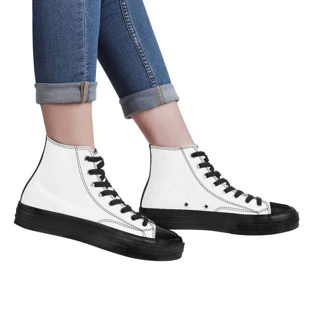 SF_D71 High Top Canvas Shoes - Black