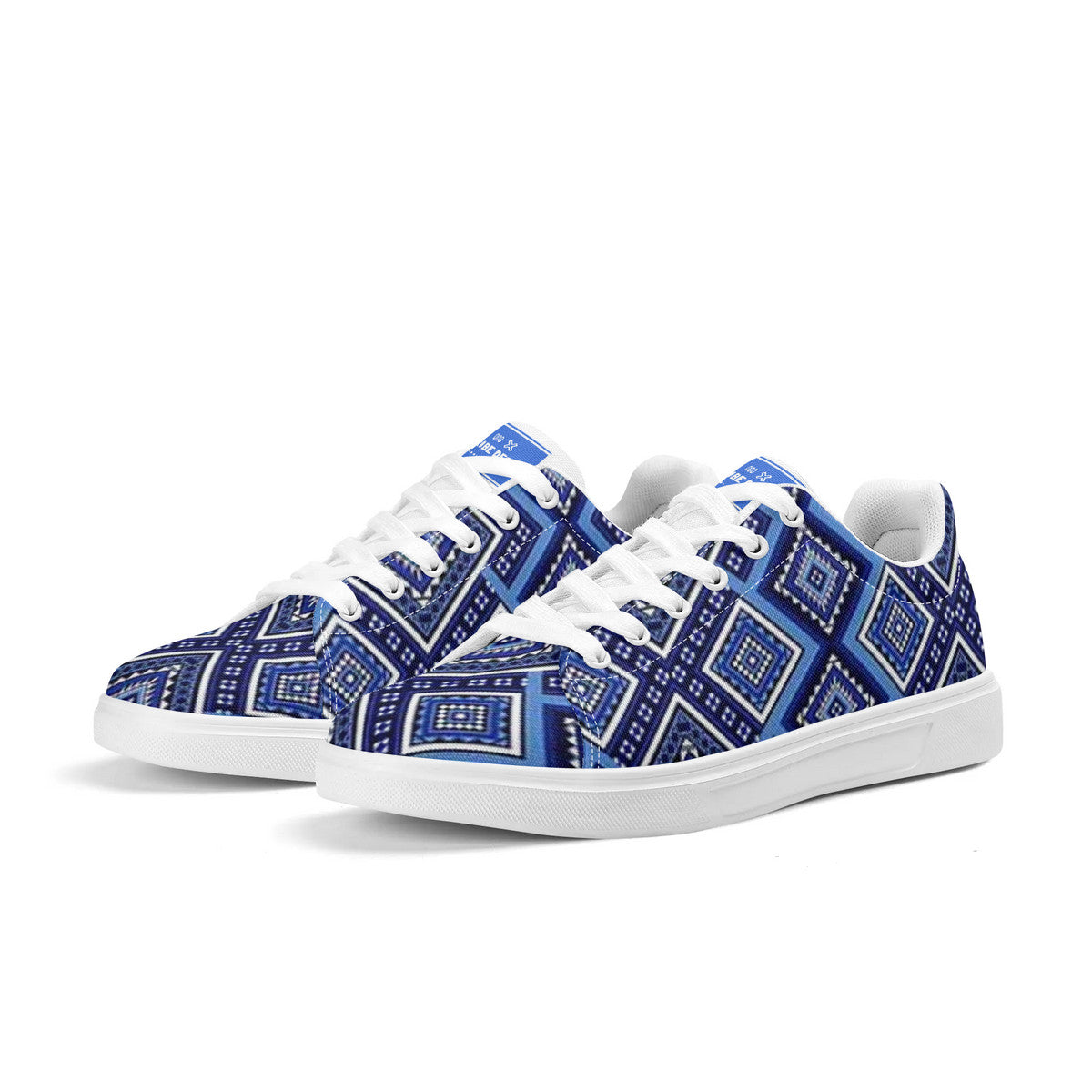 Copy of Tribal Blue  Canvas Shoes Comfortable Walking Sneakers