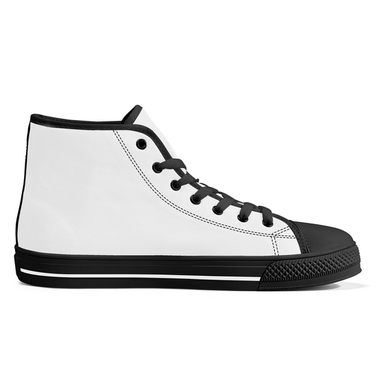 FWS High-Top Canvas Shoes With Customized Tongue - Black