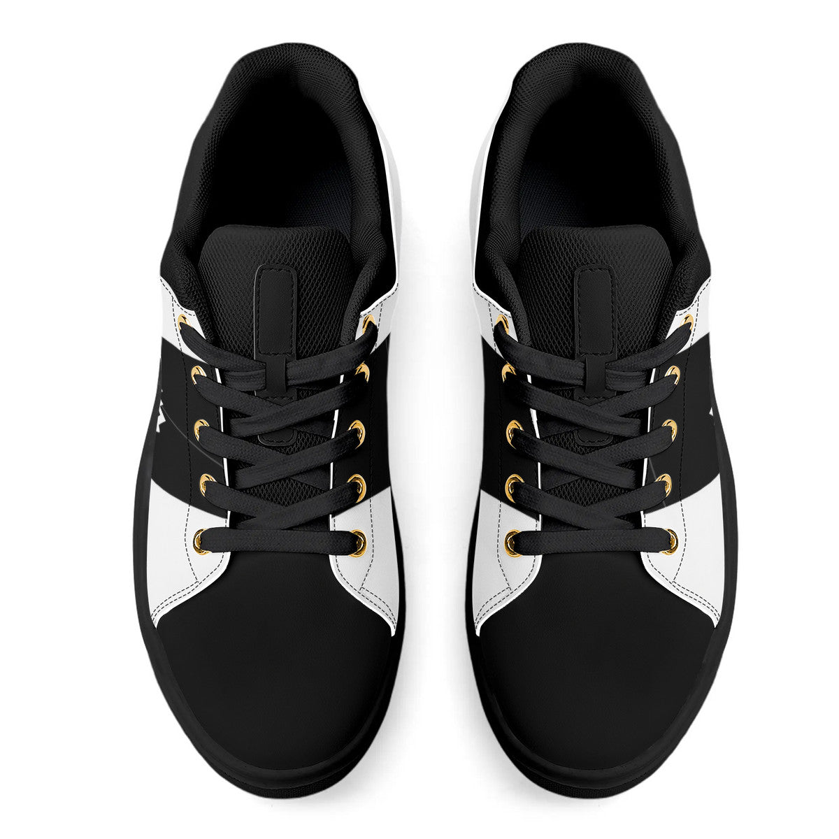 of Chill City tribe black Adult Low-Top Premium Synthetic Leather Shoes